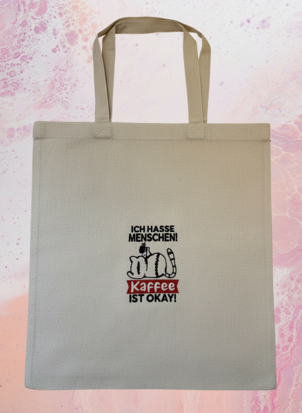 Bestickte Baumwolltasche